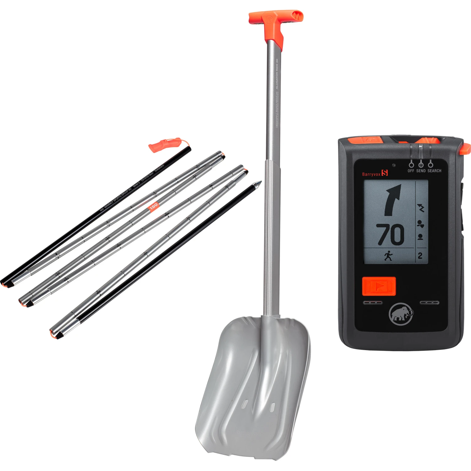 Mammut Barryvox S Package Avalanche Rescue Set 3 Mammut Barryvox S Package Avalanche Rescue Set
